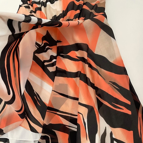 Le Chateau Chiffon Sleeveless Wrap Dress Medium - Picture 9 of 15